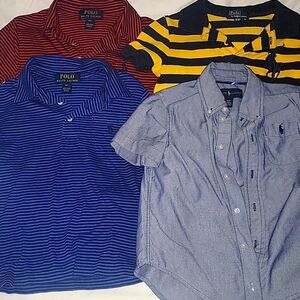 Lot of 5 boys polo Ralph Lauren shirts